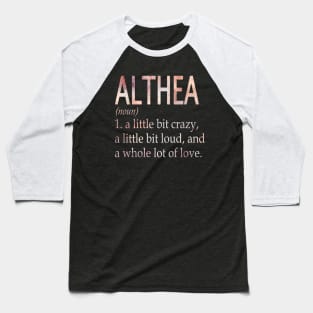 Althea Girl Name Definition Baseball T-Shirt